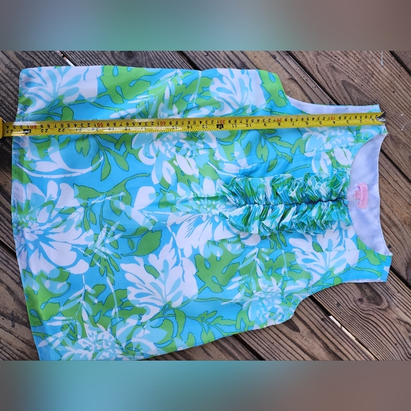 Lilly pulitzer sleeveless blouse sz 4 - Picture 5 of 7